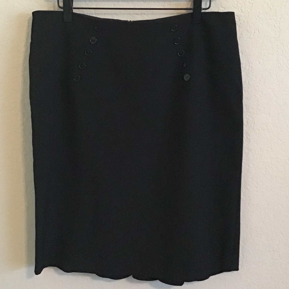 Bwear Byer California black pencil skirt ruffled